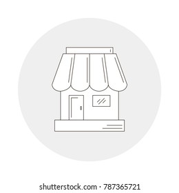 Store icon. It can be used as - logo, pictogram, icon, infographic element. Vector illustration for your cute design.