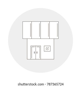 Store icon. It can be used as - logo, pictogram, icon, infographic element. Vector illustration for your cute design.