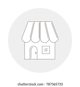 Store icon. It can be used as - logo, pictogram, icon, infographic element. Vector illustration for your cute design.