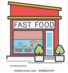 store icon cartoon design. Store vector illustration