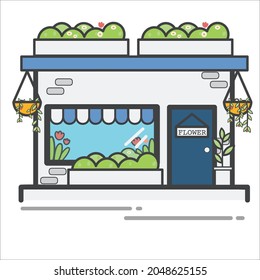 store icon cartoon design. Store vector illustration