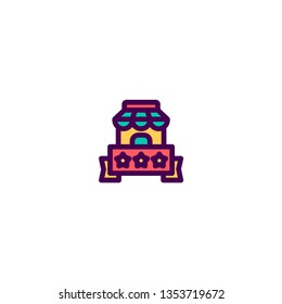 Store icon design. e-commerce icon vector illustration