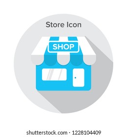 Store icon design . flat . symbol