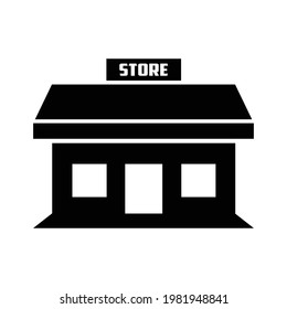 store icon design, glyph style, vector eps10