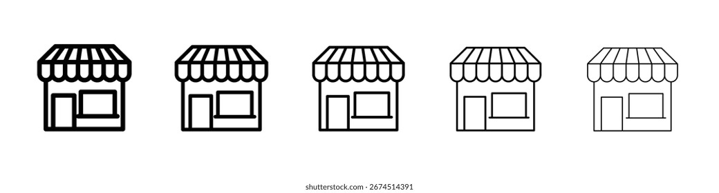 Design de ícone de loja, logotipo, aplicativo, UI. Ilustração vetorial, EPS