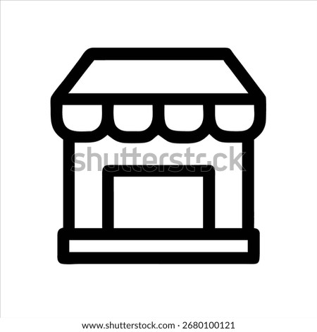 Store Icon Design Modern Minimal Flat Colorful Simple Editable Graphic Symbol Logo Interface UI Elements Pack