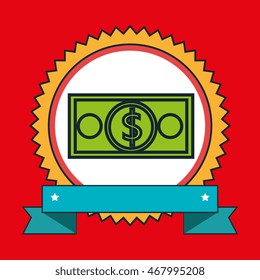 store icon design over red background, vector illustration graphic