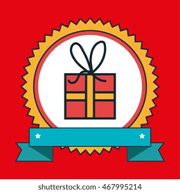 store icon design over red background, vector illustration graphic