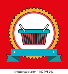 store icon design over red background, vector illustration graphic