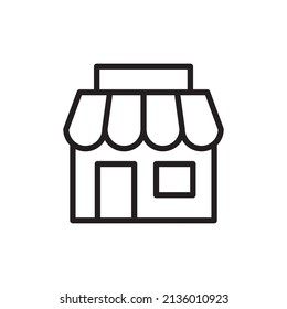 store icon design template. Trendy style, vector eps 10
