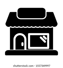 Store icon design. Store icon in trendy flat style design. Vector illustration.