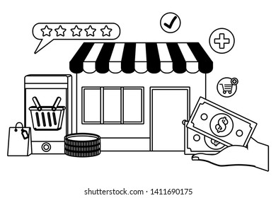 Store icon design vector illustration