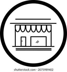it is a store icon, with an flat aesthetic line design. perfect use for web, design, star up and etc. So, let's download this.