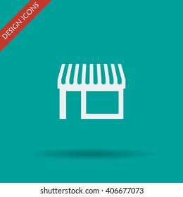 Store icon. Flat design style eps 10