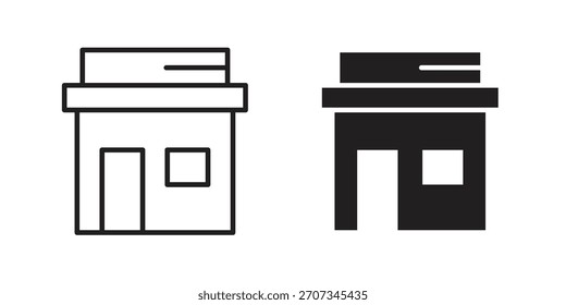 Speichersymbol. Kollektion mit flachen Linien und Strichlinien. einfaches Symbol