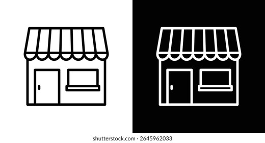 Store icon Flat style logo vector. perfect for UI designs