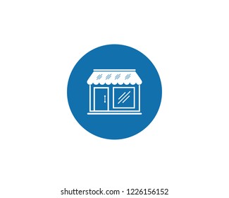 Store icon Flat symbol vector