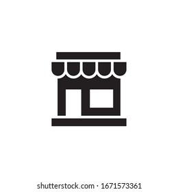 store icon, glyph style design