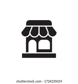 store icon glyph style design