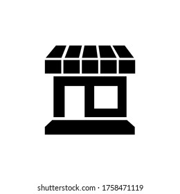 store  icon glyph style design
