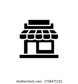 store  icon glyph style design
