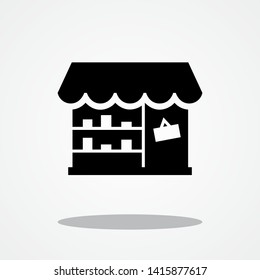 Store Icon with Gray Shadow