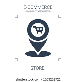 store icon. high quality filled store icon on white background. from e commerce collection flat trendy vector store symbol. use for web and mobile