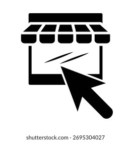 Store icon illustration design template