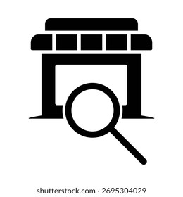 Plantilla de diseño de ilustración de icono de tienda