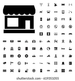 Store icon illustration isolated vector sign symbol. airport icons vector set. on white background