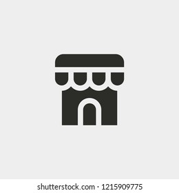 Store icon isolated on background. Shop symbol modern, simple, vector, icon for website design, mobile app, ui. Vector Illustration