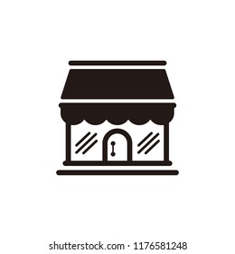 Store icon isolated on white background