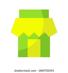 Store icon isolated on white background. Flat icon style