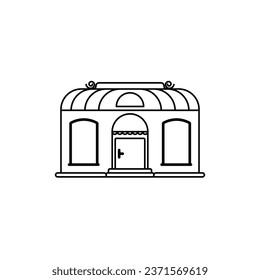 Store icon isolated on white background. Architecture symbol modern, simple, vector, icon for website design, mobile app, ui. Vector Illustration