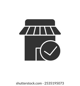 Store icon isolated on white background. Shop symbol modern, simple, vector, icon for website design, mobile app, ui. Vector Illustration