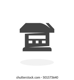 Store icon isolated on white background. Store vector logo. Flat design style. Modern vector pictogram for web graphics - stock vector