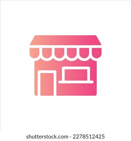 store icon with isolated vektor and transparent background