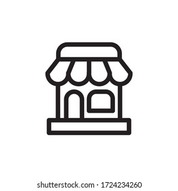 store icon line art design