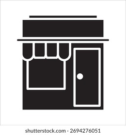 de design de linha de ícone de loja. Armazenar ilustração de vetor no plano de fundo branco