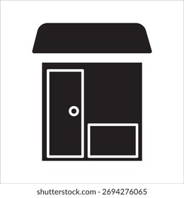 of store icon line design. Store vector illustration on white background