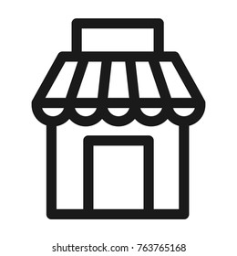 Store icon. Line style