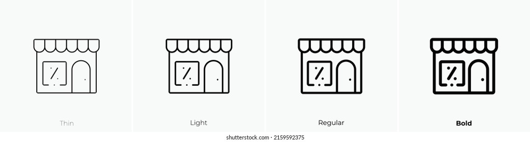 icono de almacenamiento. Signo de estilo lineal aislado en fondo blanco. Ilustración vectorial.