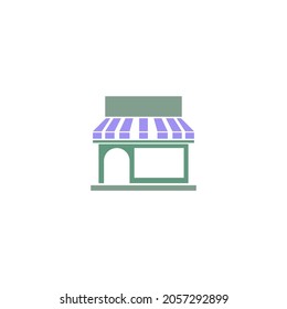 Store icon logo design template vector