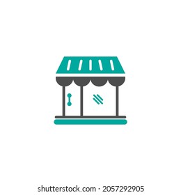 Store icon logo design template vector
