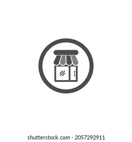 Store icon logo design template vector