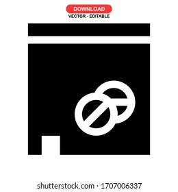 Vektorillustration-Illustration mit dem Logo oder dem Symbol eines Ladens - Vektorsymbol in hoher Qualität
