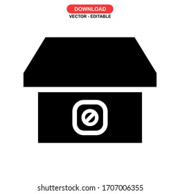 store icon or logo isolated sign symbol vector illustration - high quality black style vector icons
