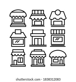 Store icon or logo isolated sign symbol vector illustration - Collection of high quality black style vector icons
