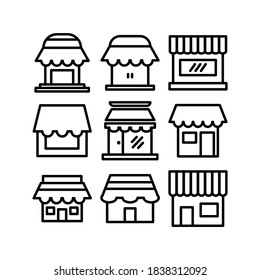 Store icon or logo isolated sign symbol vector illustration - Collection of high quality black style vector icons
