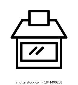 Store icon or logo isolated sign symbol vector illustration - high quality black style vector icons
